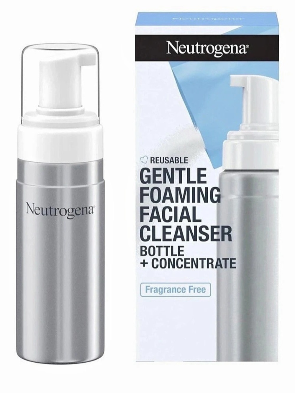 NEW! Neutrogena Reusable Gentle Foaming Facial Cleanser Starter Kit